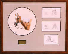 Each commissioned portrait is custom framed and matted.