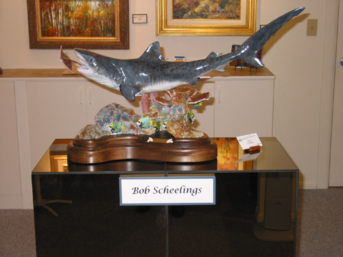 Tiger Shark with colored Patina